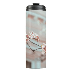 BOUTEILLES ISOTHERMES FLEURS ROSES DANS FOCUS FOCUS PEU PROFOND