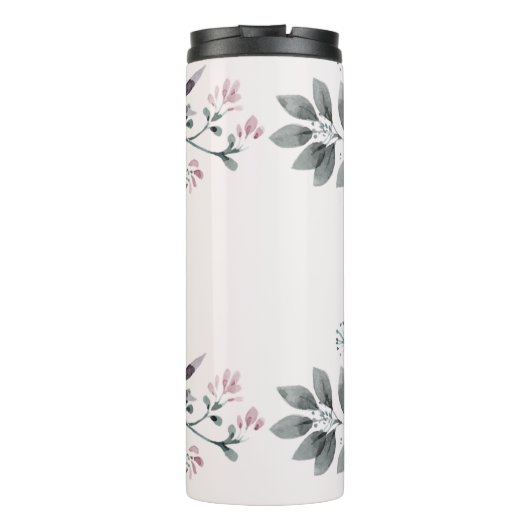 Bouteilles Isothermes Fleurs roses modernes (Dos)