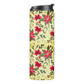 Bouteilles Isothermes Fleurs rouges de Noël Motif-11600 (Tourné sur la gauche)