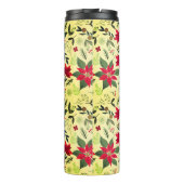 Bouteilles Isothermes Fleurs rouges de Noël Motif-11600 (Dos)