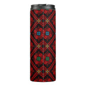 Bouteilles Isothermes Fleurs rouges Palestine Broderie tatreez Motif (Dos)