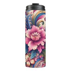 Bouteilles Isothermes Fleurs sauvages roses