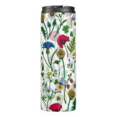 Bouteilles Isothermes Fleurs sauvages sur blanc cassé (Dos)