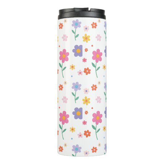 Bouteilles Isothermes Fleurs simples (Dos)