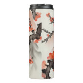 Bouteilles Isothermes Fleurs sur fond noir (Dos)