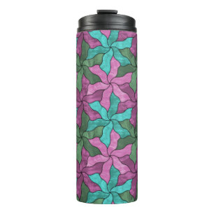 Bouteilles Isothermes Fleurs Tessellées De Verre Tiré