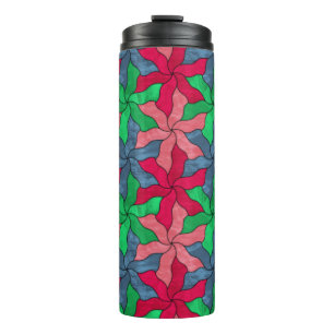 Bouteilles Isothermes Fleurs Tessellées De Verre Tiré