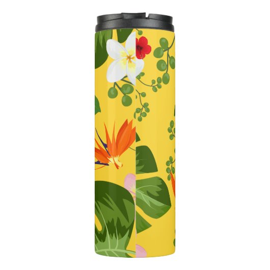 Bouteilles Isothermes Fleurs tropicales Arrière - plan 10 (Dos)