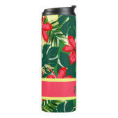 Bouteilles Isothermes Fleurs tropicales et feuilles (Tourné sur la gauche)