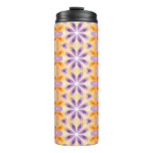 Bouteilles Isothermes Fleurs violet jaune orange (Devant)