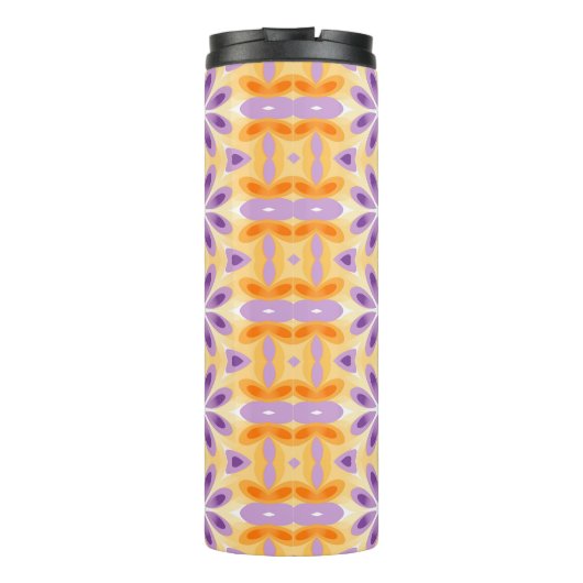 Bouteilles Isothermes Fleurs violet jaune orange (Dos)