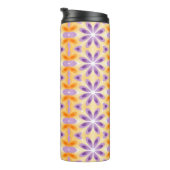 Bouteilles Isothermes Fleurs violet jaune orange (Tourné sur la droite)