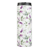 Bouteilles Isothermes Fleurs violettes de lavande avec Feuilles verts (Dos)