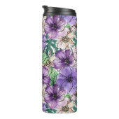 Bouteilles Isothermes Fleurs violettes et roses (Tourné sur la droite)