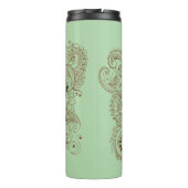 Bouteilles Isothermes Fleurs violettes roses au henné de tigre (Dos)