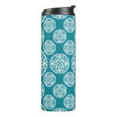 Bouteilles Isothermes Flocon de neige floral d'hiver (Tourné sur la gauche)