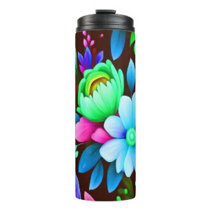 Bouteilles Isothermes Floral Abstrait #409 -