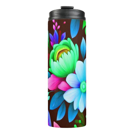 Bouteilles Isothermes Floral Abstrait #409 - (Devant)