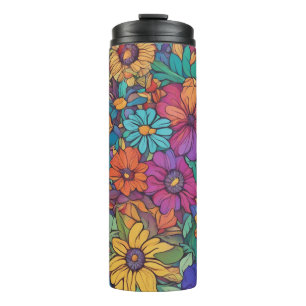 Bouteilles Isothermes Floral Abstrait coloré #200 -