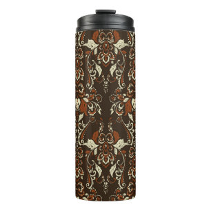 Bouteilles Isothermes Floral baroque : Papier peint Vintage classique