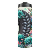 Bouteilles Isothermes Floral Black Horse Braided Mane (Devant)