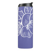 Bouteilles Isothermes Floral Créez votre propre nom Botanical Periwinkle (Tourné sur la gauche)