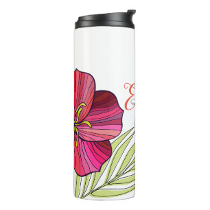 Bouteilles Isothermes Floral d'Aloha hawaïen