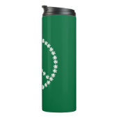 Bouteilles Isothermes Floral de la paix (Tourné sur la droite)