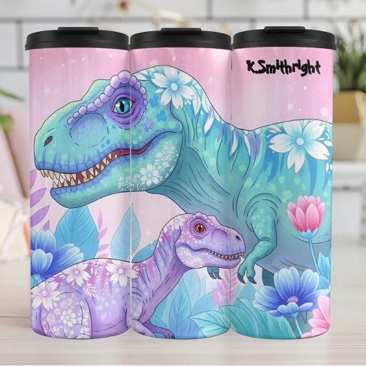 Bouteilles Isothermes Floral Dinosaurs Pastel Blossom Beauty
