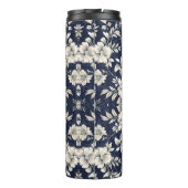 Bouteilles Isothermes Floral en bleu (Dos)