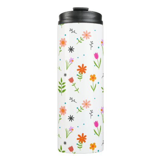 Bouteilles Isothermes Floral Joli Fleurs Motif (Devant)