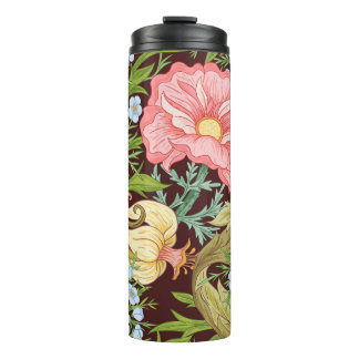 Bouteilles Isothermes Floral motif sans couture, arrière - plan avec In 