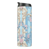 Bouteilles Isothermes Floral pastel baroque (Tourné sur la droite)