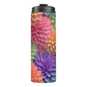 Bouteilles Isothermes Floral Pastel rose 3D (Devant)
