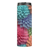 Bouteilles Isothermes Floral Pastel rose 3D (Dos)