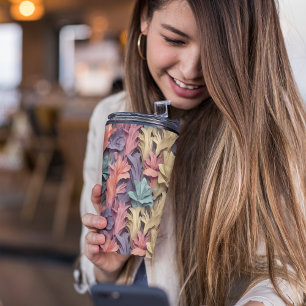 Bouteilles Isothermes Floral Pastel rose 3D