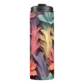 Bouteilles Isothermes Floral Pastel rose 3D (Devant)