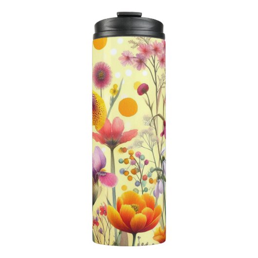 Bouteilles Isothermes Floral Pattern Travel Tumbler Cup (Devant)