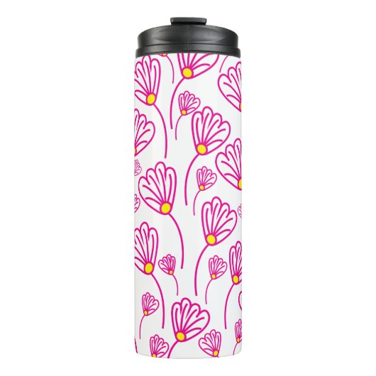 Bouteilles Isothermes Floral rose (Devant)