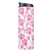 Bouteilles Isothermes Floral rose (Tourné sur la droite)