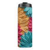 Bouteilles Isothermes Floral rose 3D (Devant)