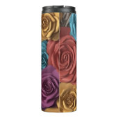 Bouteilles Isothermes Floral rose et bleu 3D (Dos)