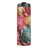 Bouteilles Isothermes Floral rose et bleu 3D (Devant)