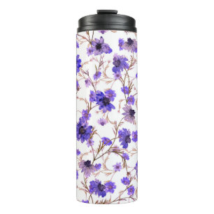 Bouteilles Isothermes Floral sans couture motif avec fleurs marigold