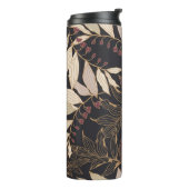 Bouteilles Isothermes Floral seamless pattern with leaves on a dark back (Tourné sur la gauche)