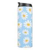 Bouteilles Isothermes Floral thermal mug, daisy flowers (Tourné sur la droite)