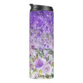 Bouteilles Isothermes *~* Floral Violet Parties scintillant Rose Motif G (Tourné sur la droite)