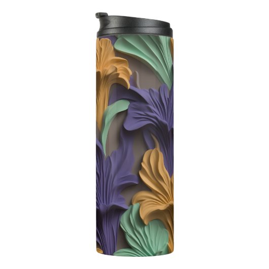 BOUTEILLES ISOTHERMES FLORALE 3D (Tourné sur la droite)