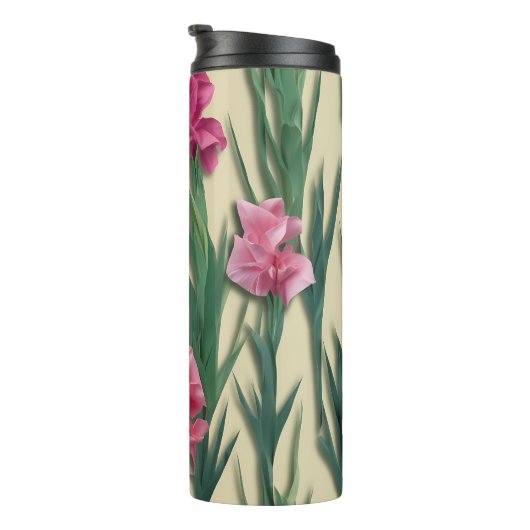 BOUTEILLES ISOTHERMES FLORALE 3D (Tourné sur la droite)