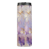 Bouteilles Isothermes Flore bleu violet d'or blanc (Dos)